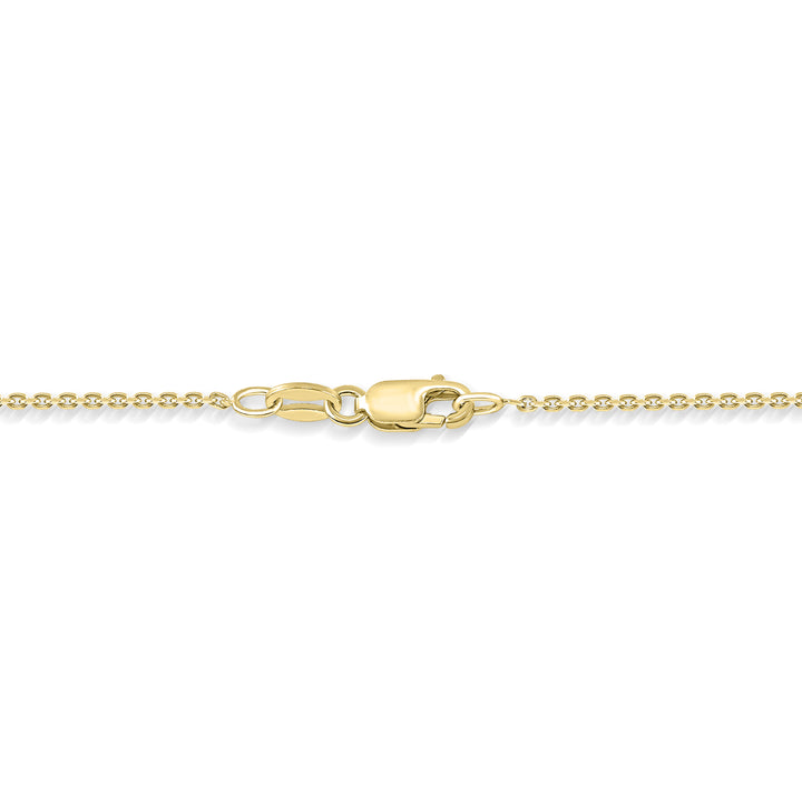 14K Yellow Gold over Sterling Silver Created White Sapphire and Diamond Flower Pendant